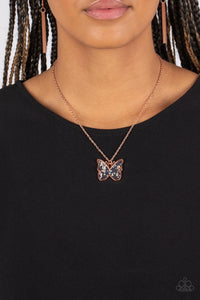 Gives Me Butterflies Necklace (Gold, Brass, Copper)
