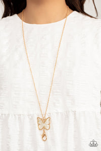 Gives Me Butterflies Gold Necklace