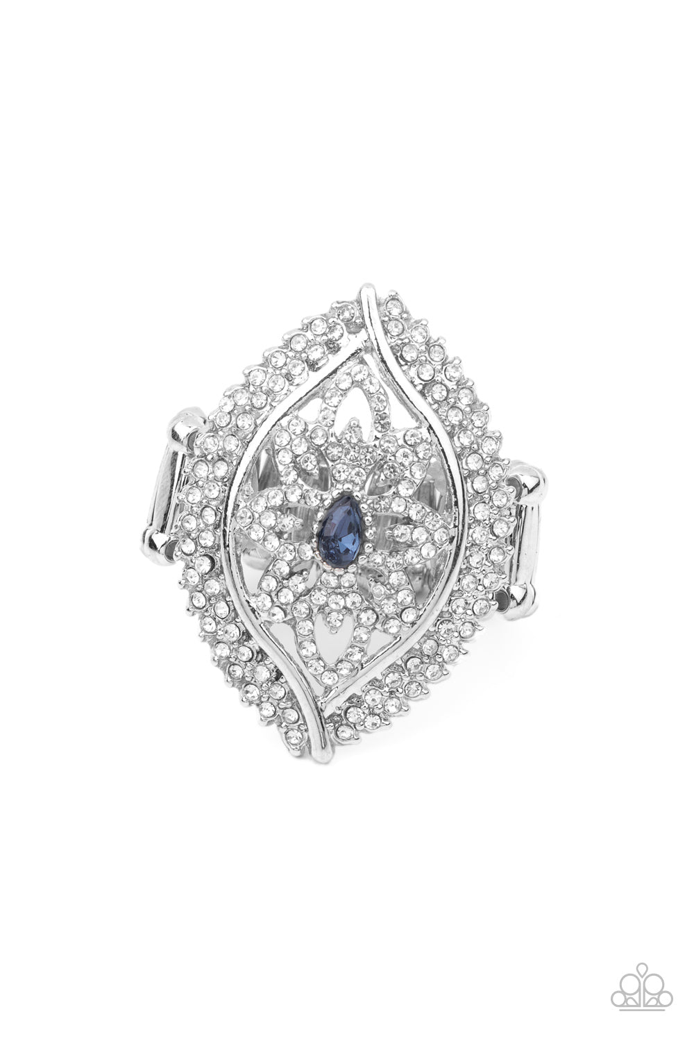 Glammed Up Gardens Blue Ring