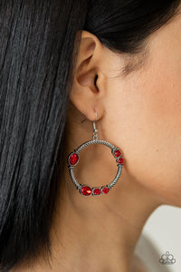 Glamorous Garland Red Earring