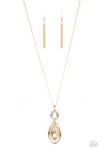 Glamorously Glaring Necklace (Gold, Pink, SIlver)