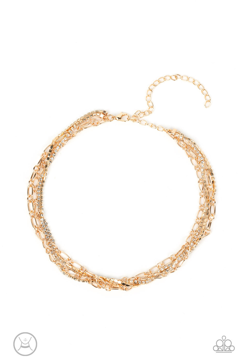 Glitter and Gossip Necklace (Gold, Black)