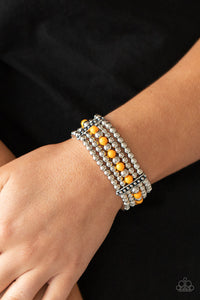 Gloss Over The Details Orange Bracelet