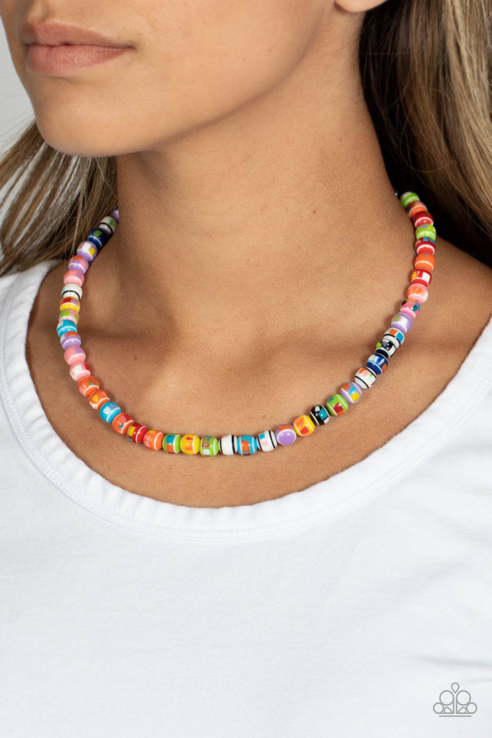 Gobstopper Glamour Necklace (Multi, Yellow)