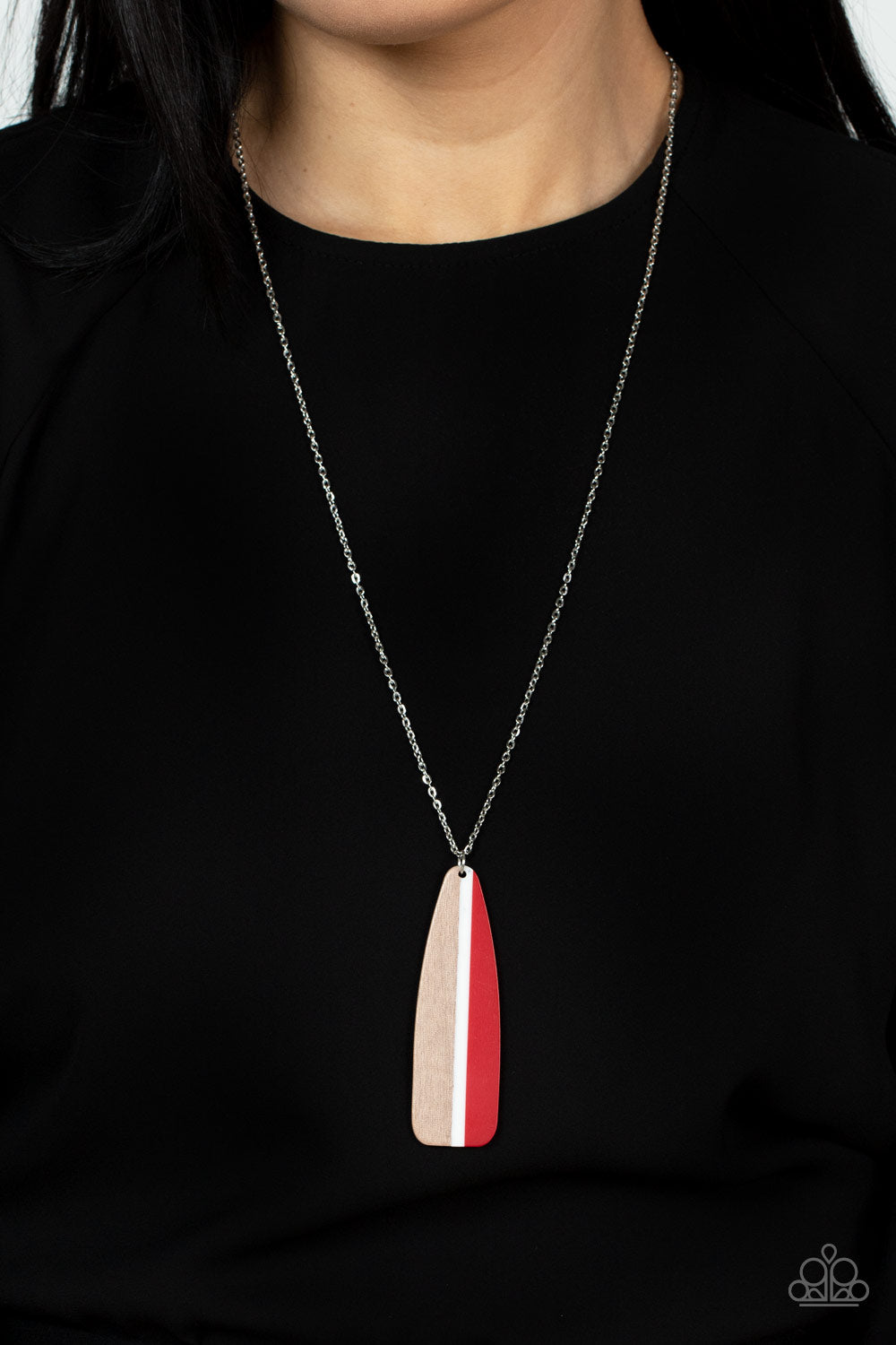 Grab a Paddle Red Necklace