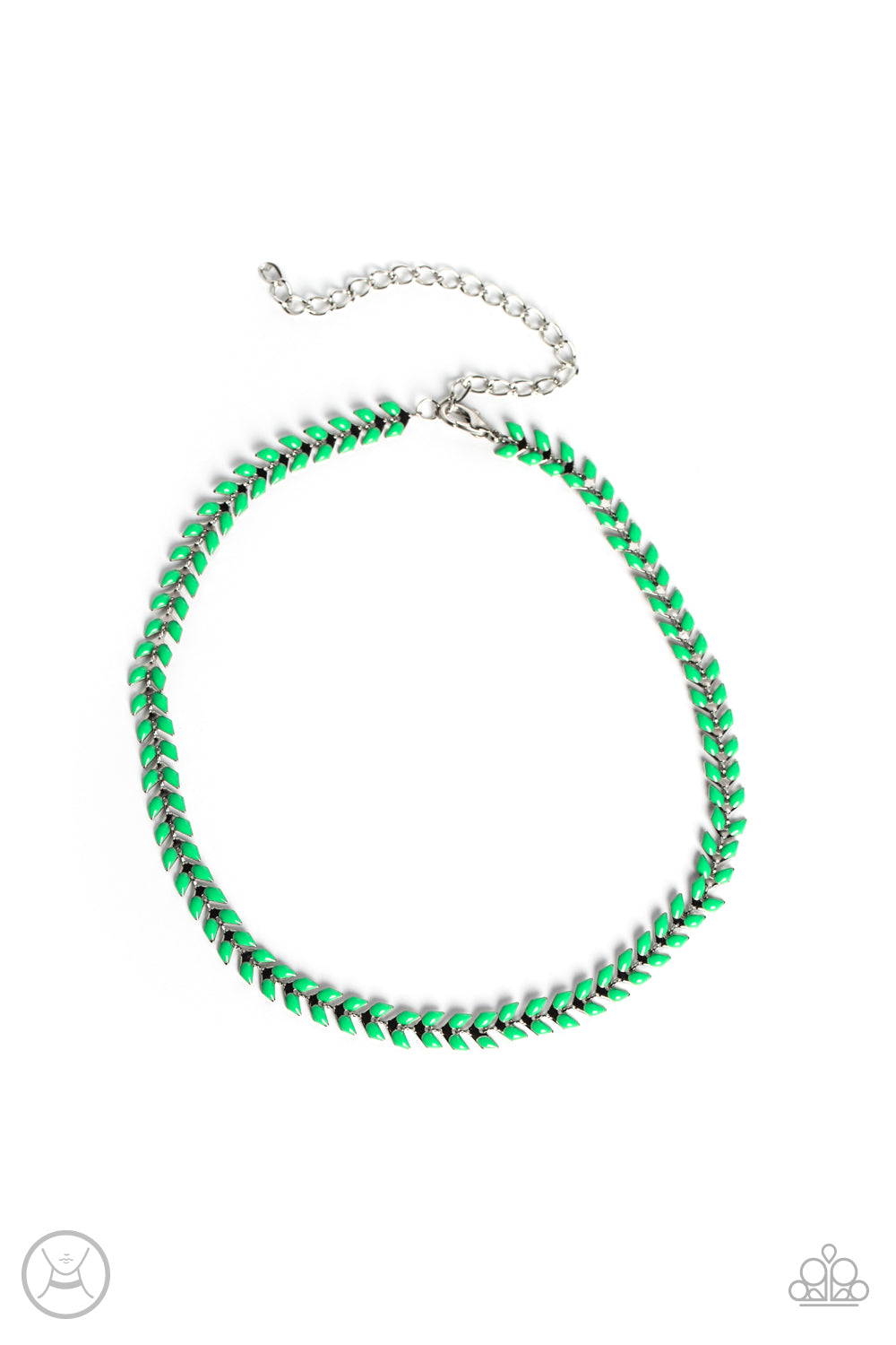Grecian Grace (Green, Red) Necklace