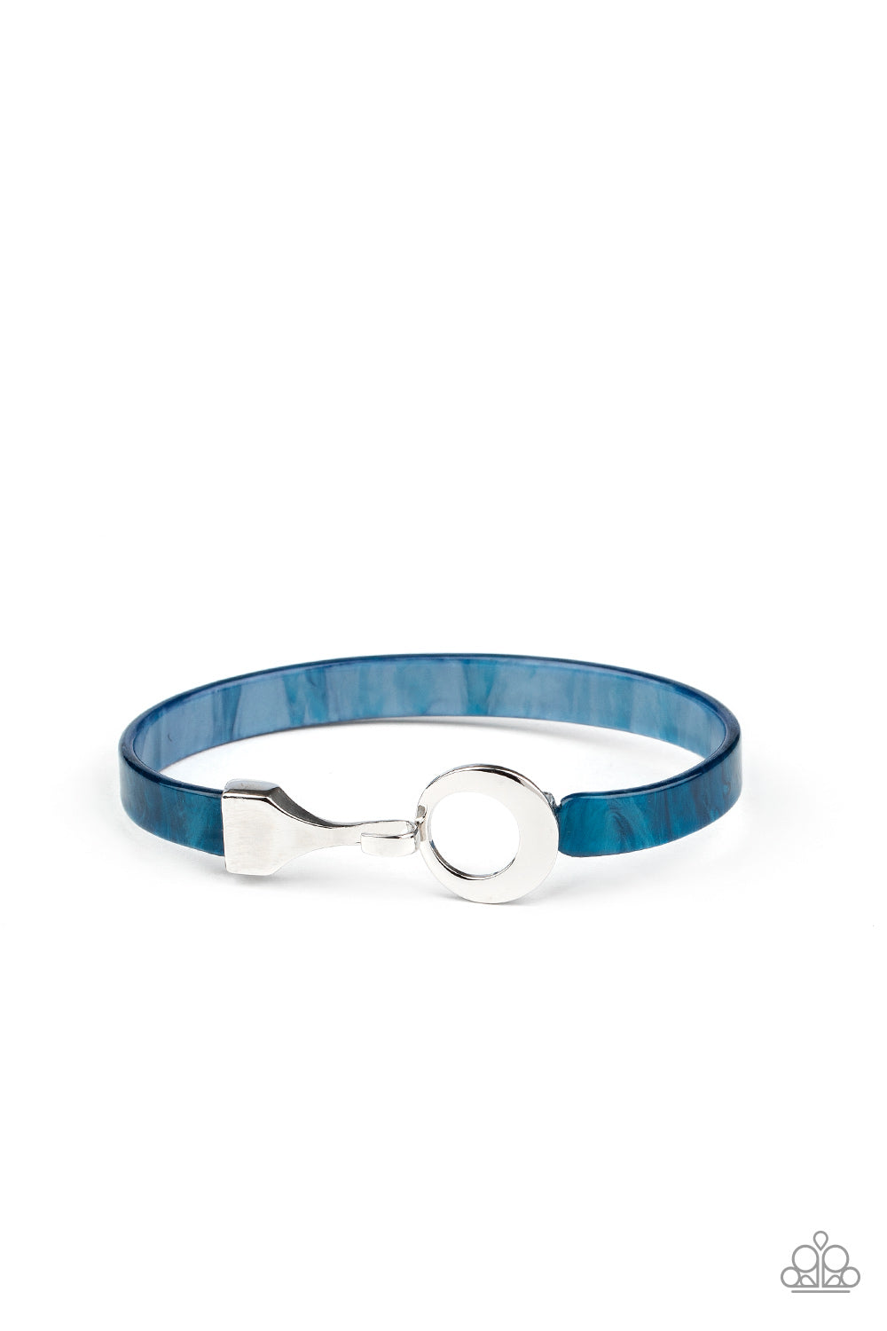 HAUTE Button Topic Blue Bracelet