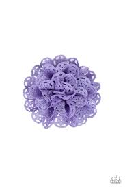 Floral Fashionista Purple Hair Clip