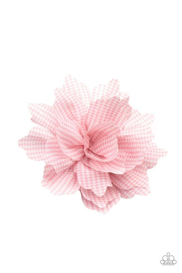 Plaid Prairies Hair Clip (Blue, Black, Pink)