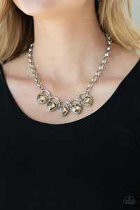 HEART On Your Heels Brown Necklace