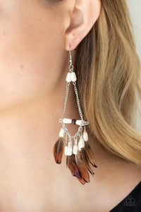 Haute Hawk White Earring