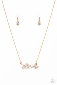 Head Over Heels In Love Gold Necklace