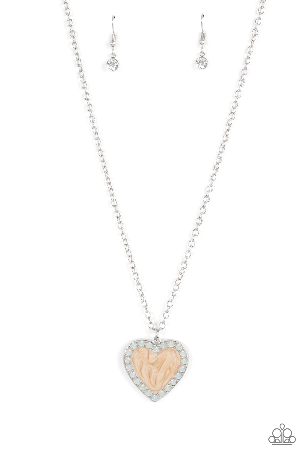 Heart Full of Luster Brown Necklace