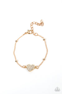 Heartachingly Adorable Bracelet (White, Gold, Red)