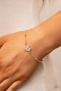 Heartachingly Adorable Bracelet (White, Gold, Red)