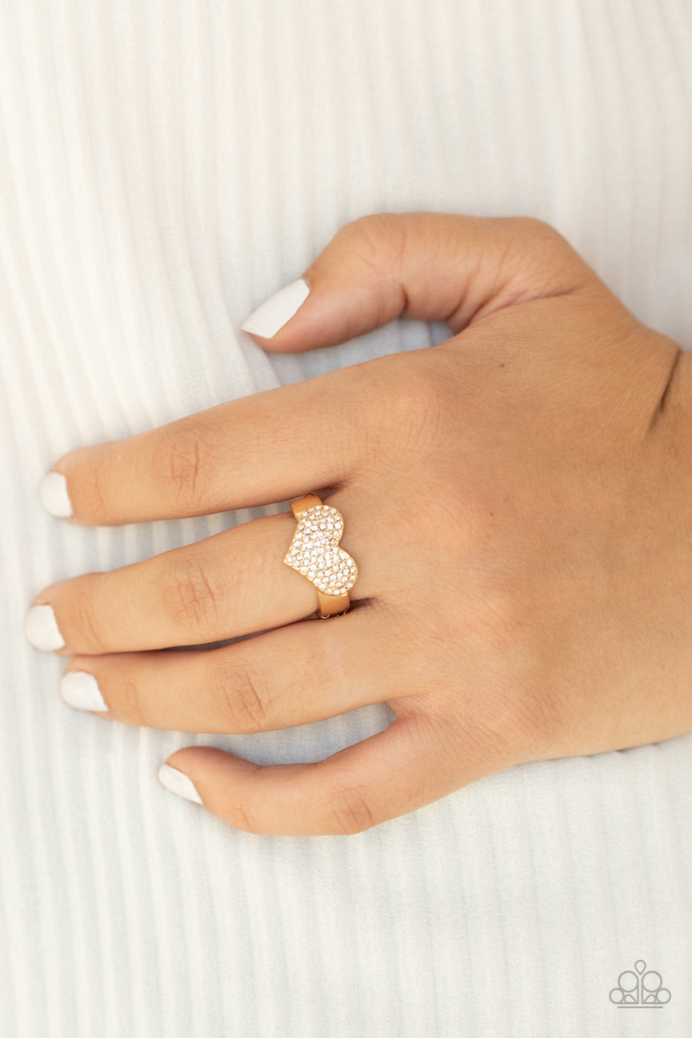 Heart of BLING Gold Ring