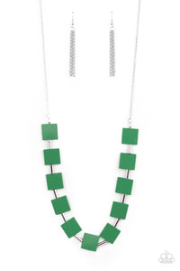 Hello, Material Girl Green Necklace