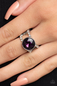 High Roller Sparkle Ring (Gold, White, Purple)