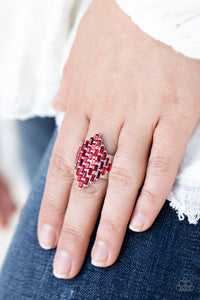 Hive Hustle Ring (White, Red)