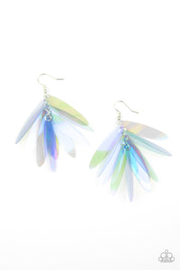 Holographic Glamour Blue Earring