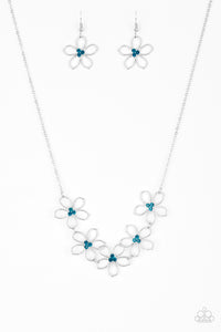 Hoppin Hibiscus Necklace (Blue, Multi)