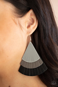 Huge Fanatic Black Earring