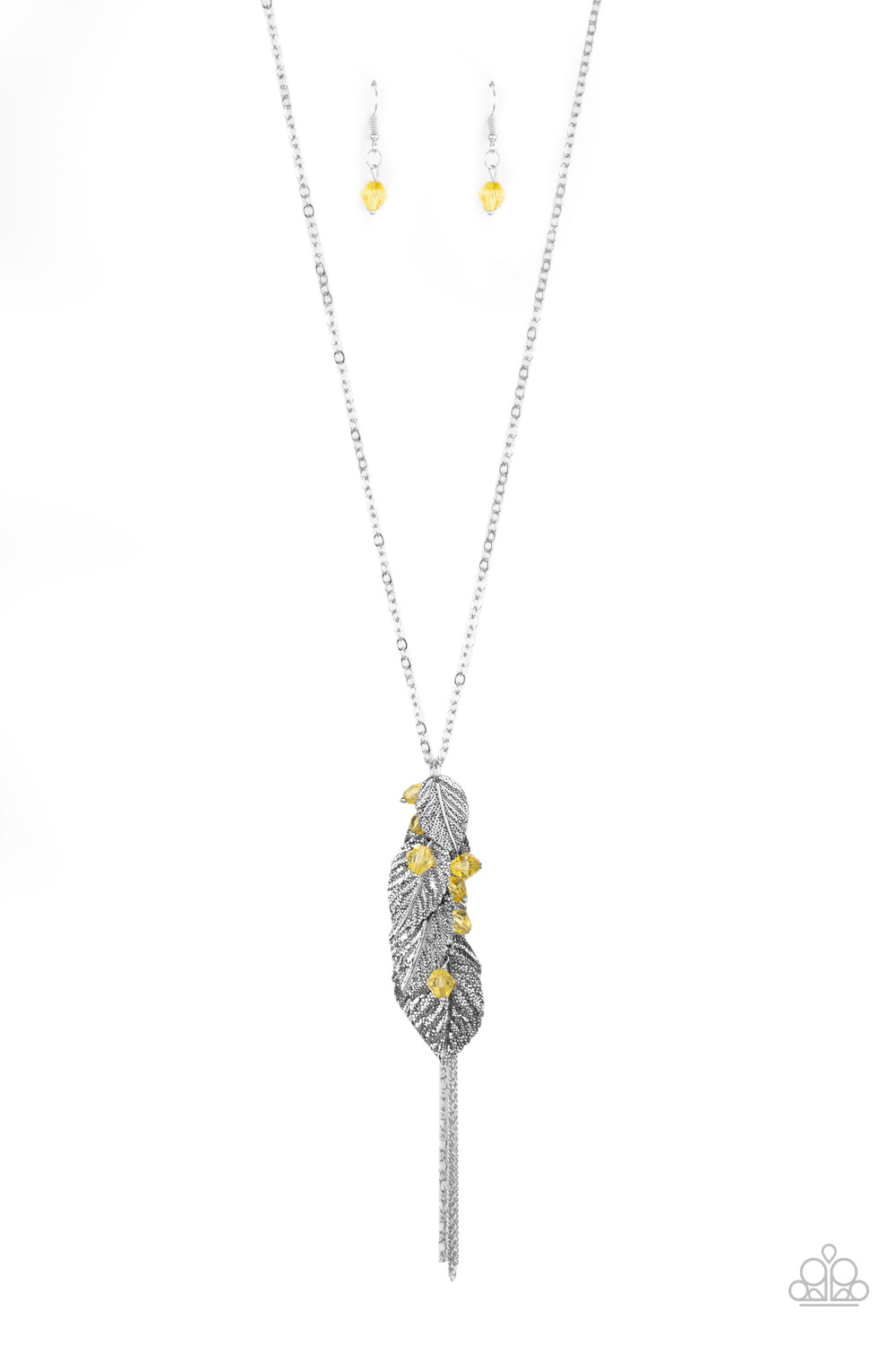 I Be-LEAF Necklace (Purple, Yellow)