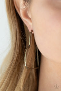 I HEART a Rumor Brass Earring