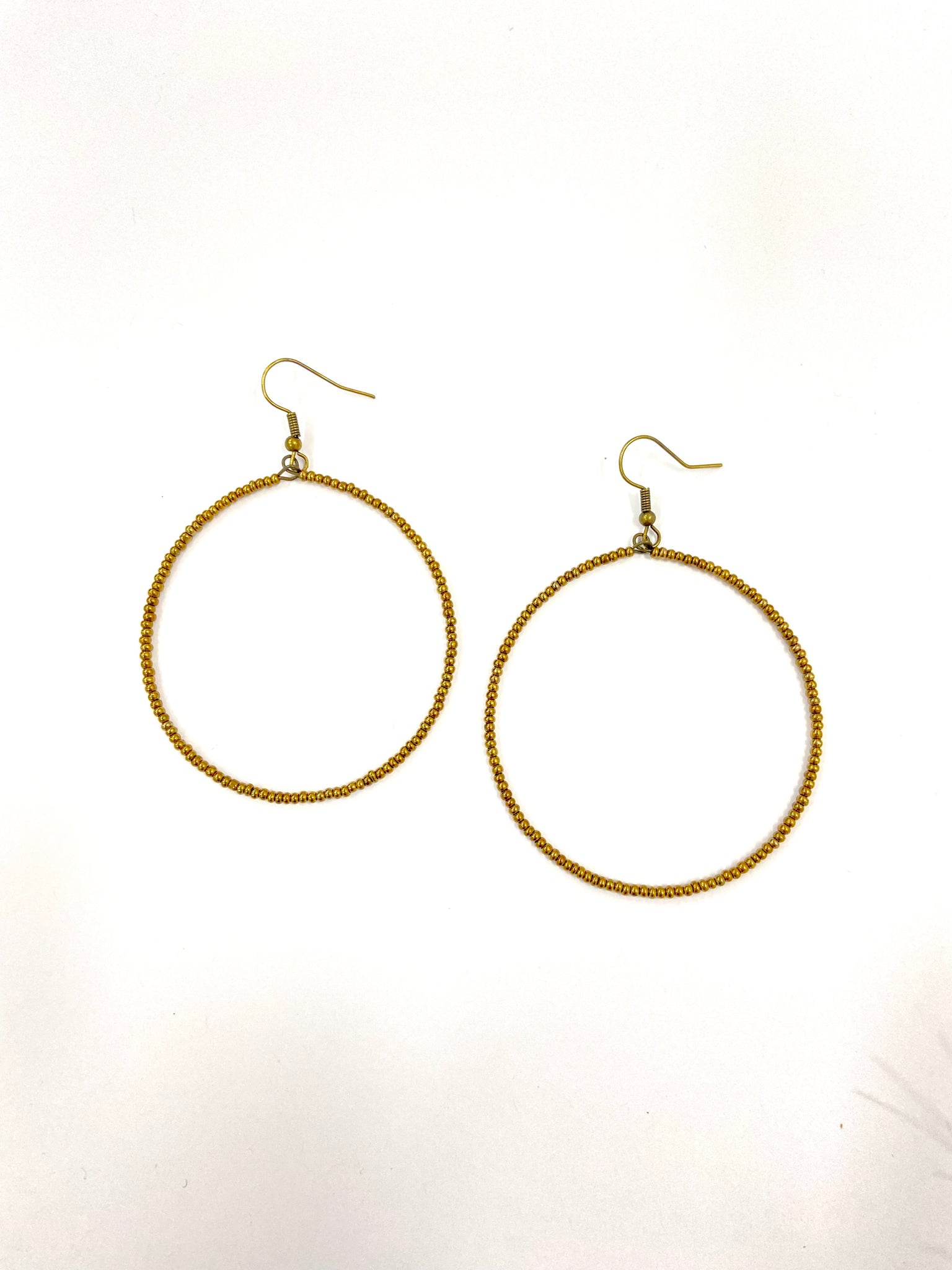 Basically Beaded Brass Earring