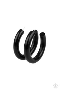 I WOOD Walk 500 Miles Black Earring