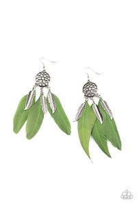 In Your Wildest DREAM-CATCHERS Green Earring
