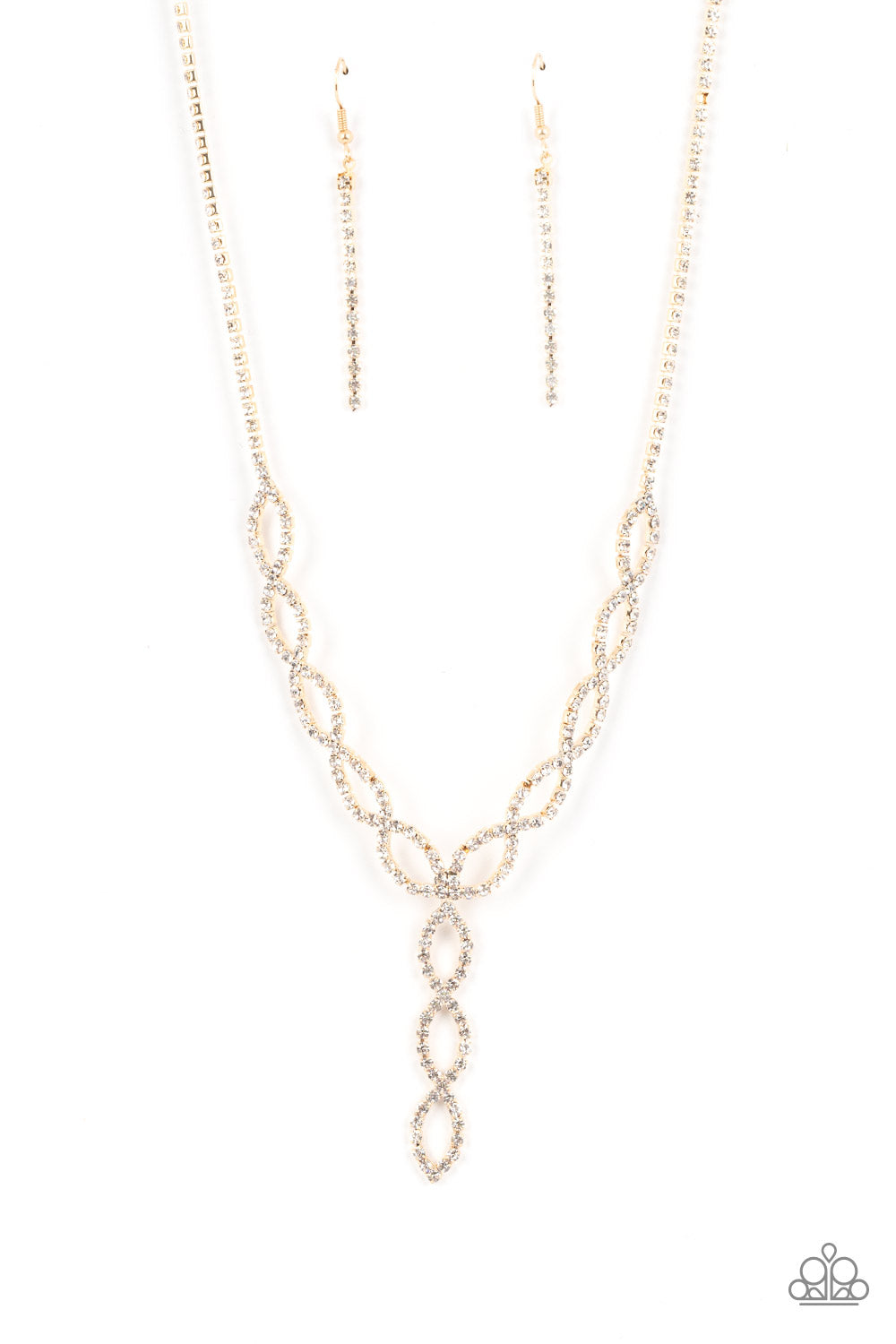 Infinitely Icy Necklace (Multi, White, Gold)