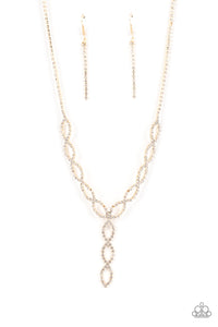 Infinitely Icy Necklace (Multi, White, Gold)