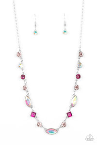 Irresistible HEIR-idescence Necklace (Multi, Yellow, Pink)