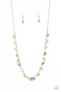 Irresistible HEIR-idescence Necklace (Multi, Yellow, Pink)