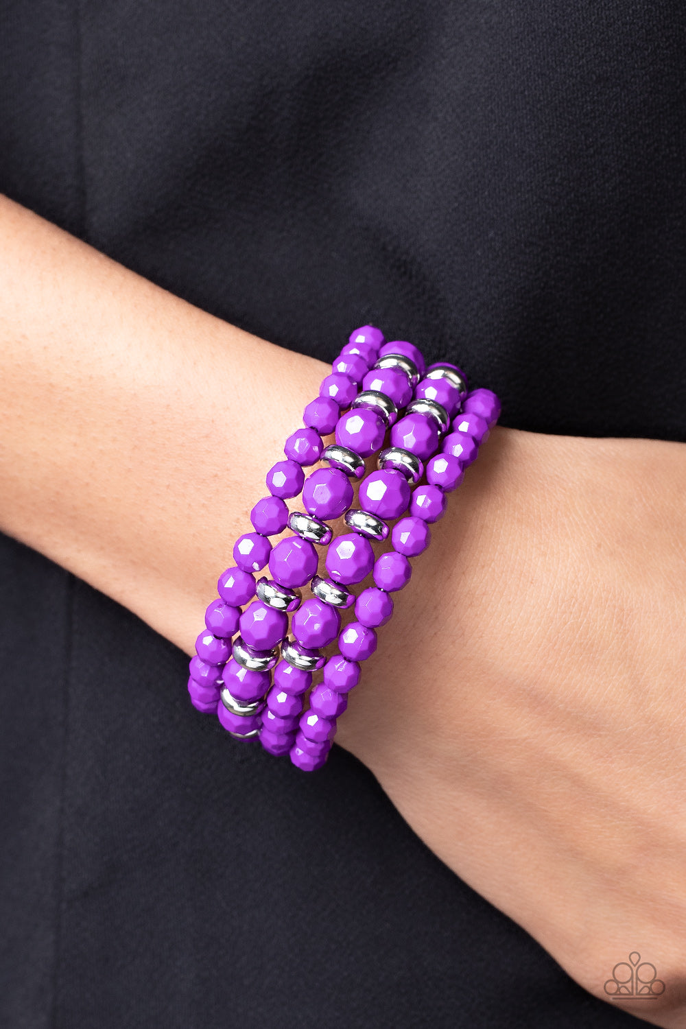 Its a Vibe Bracelet (Purple, Black)
