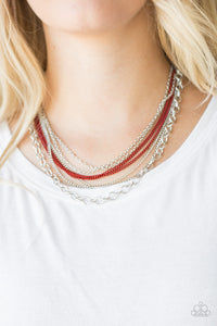 Intensely Industrial Red Necklace