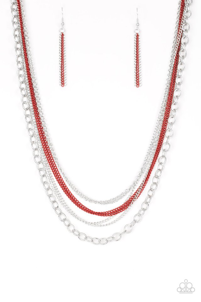 Intensely Industrial Red Necklace