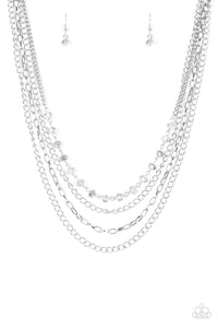 Extravagant Elegance Silver Necklace