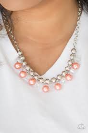 Power Trip Necklace (Orange, Pink)