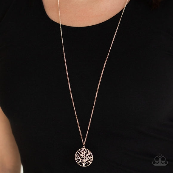 Save The Tree Rose Gold Necklace