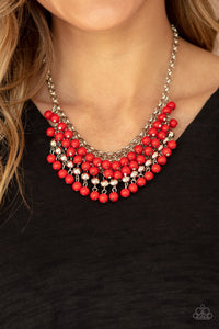 Jubilant Jingle Red Necklace