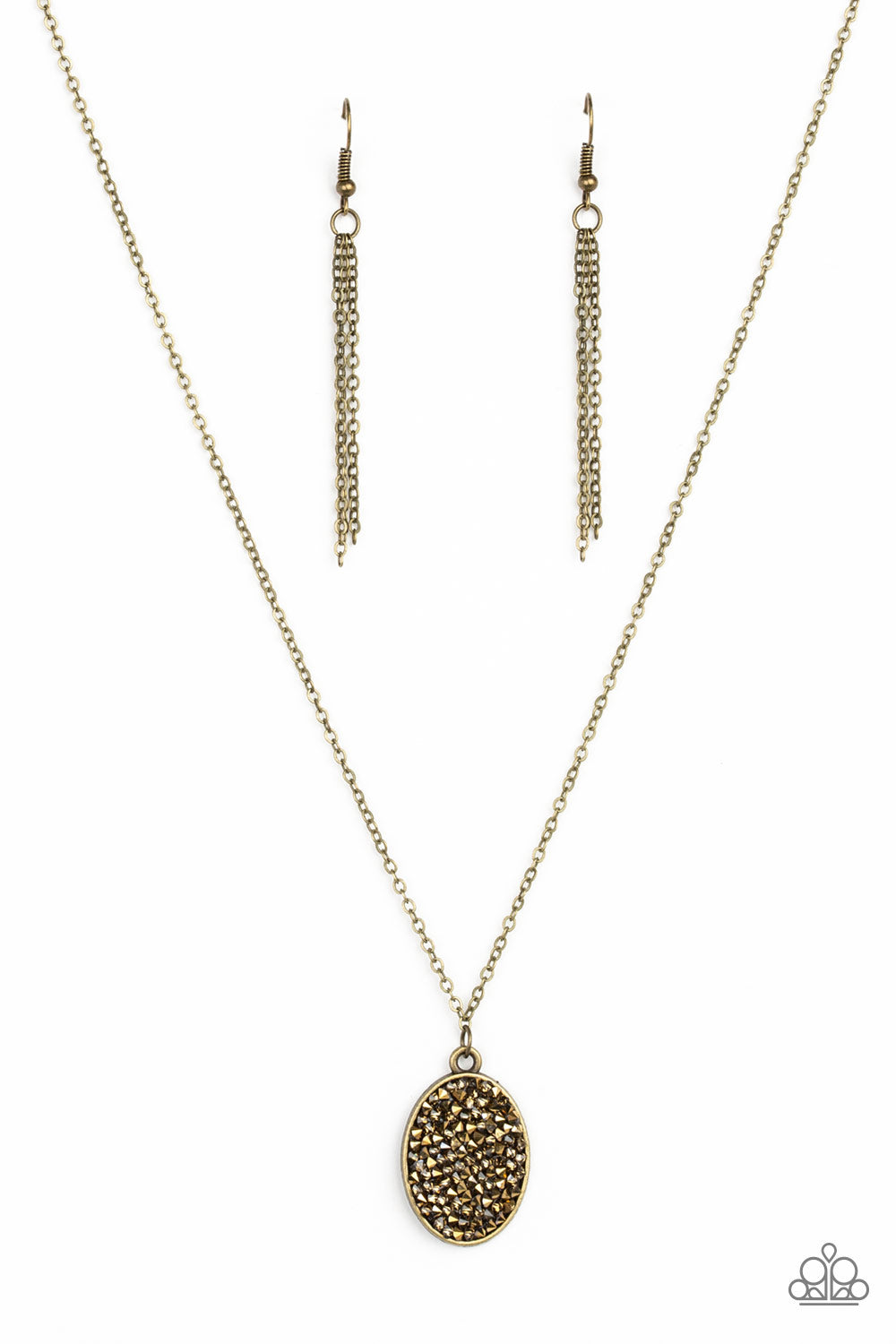 Star-Crossed Stargazer Brass Necklace