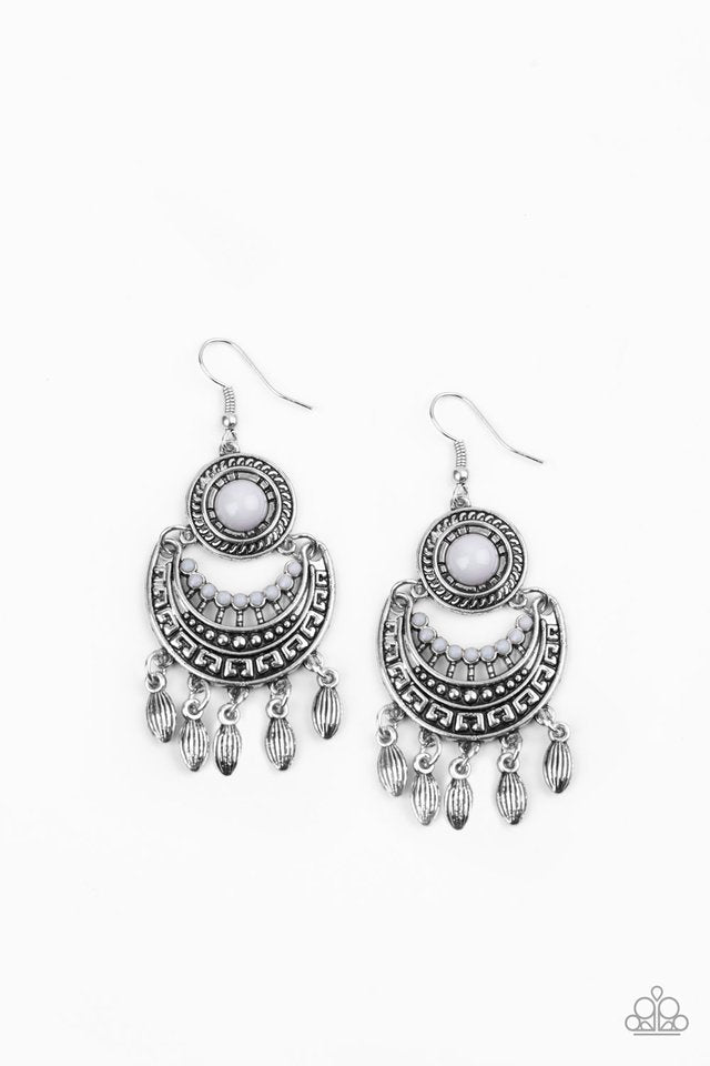 Mantra To Mantra Silver Earring