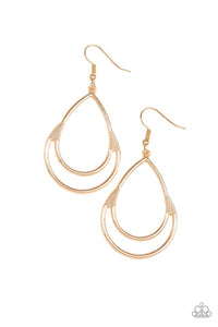 Simple Glisten Gold Earring