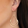 Simple Glisten Gold Earring