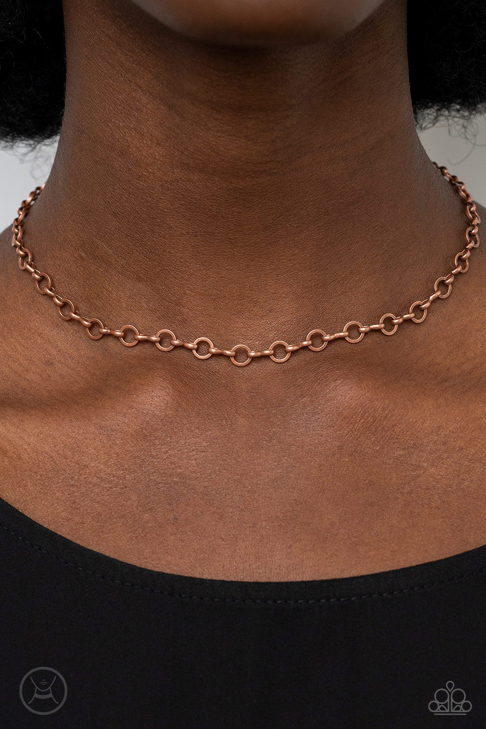 Keepin it Chic Necklace (Black, Copper)