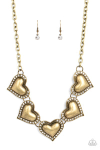Kindred Hearts Brass Necklace
