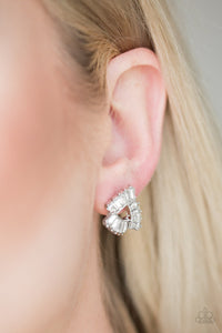 Renegade Shimmer Post White Earring