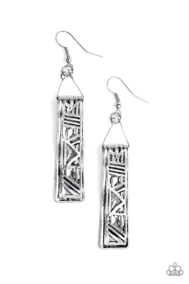 Ancient Artifacts Silver Earring